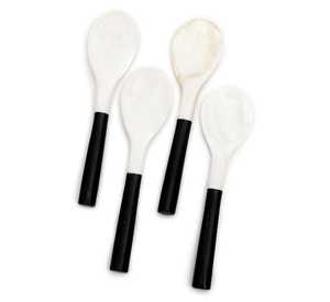 Exquisitos Servidores de Ensalada Modernos de 11 Pulgadas, Hechos a Mano con Resina de Cuerno, Ecológicos, Aptos para Lavavajillas, para Cocina y Hogar, Hechos en India - Product Image 3