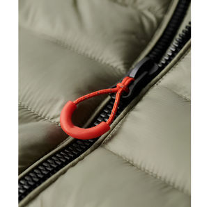 OEM ODM Service Customized Men Plus Size Winter High Street <b>Thin</b> 100% Nylon Waterproof Reversible Hooded <b>Puffer</b> <b>Jacket</b> Front - Product Image 4