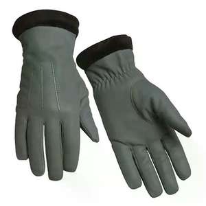 Gants de ski en cuir souple de haute qualité, élégants, pour l'extérieur, logo personnalisable, hiver, épais, chauds, vélo, moto, coupe-vent - Product Image 1