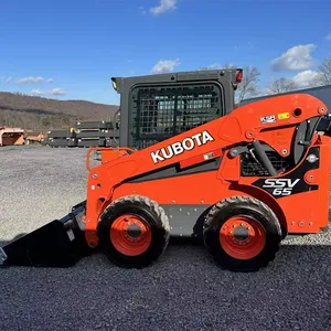 3 toneladas Kubota SSV65 Skid Steer Wheel Loader Maquinaria de construcción disponible para suministro - Product Image 1