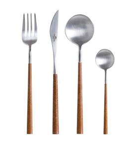 Vente d'usine Nouveau produit Ensemble d'ustensiles de cuisine à prise confortable antiadhésive Cuillère en bois de teck naturel Ensembles de couverts de cuisine en bois - Product Image 4