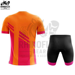 Combinaisons de cyclisme respirantes 100% polyester, vente en gros, prix de gros, style personnalisé, nouveau style, uniforme de cyclisme pour hommes, maillot - Product Image 2