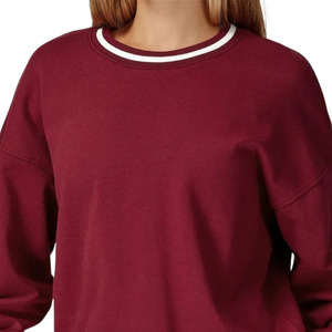 Sudadera Deportiva de Invierno Personalizada al por Mayor, Forrada, de Manga Larga, Cuello Redondo Holgado, Transpirable, para Correr al Aire Libre - Product Image 3