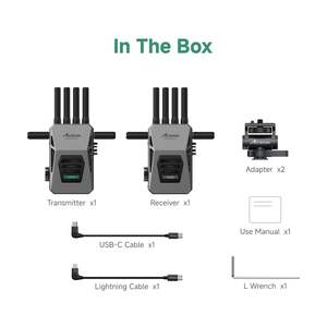 Excelente Recomendación: Sistema de Transmisión y Recepción de Video Inalámbrico/SDI Master 4K Metal 60P/25ms Tri-Banda (2.4/5/6GHz) Móvil - Product Image 2