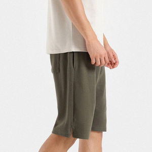 Haute qualité hommes décontracté été Shorts confortable taille élastique Bermudas respirant toile tricoté en gros vêtements de rue - Product Image 2