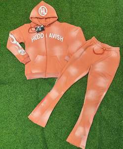 ชุดวอร์มลำลองแบบมีฮู้ดสำหรับผู้ชาย ผ้าฝ้ายฟลีซ 100% แห้งเร็วและระบายอากาศได้ดี - Product Image 6