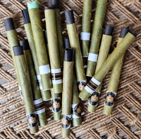 Cônes et tubes en feuilles de palmier vert doré, faits main, de luxe, taille personnalisée 4, USA, biologiques, végétaliens, aromatisés, en vrac, fabriqués en Inde