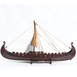 Modèle de bateau traditionnel en bois OSEBERG VIKING CLINKER HULL - de haute qualité, fabriqué au Vietnam - Product Image 2