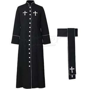 Vêtements de prêtre personnalisés de meilleure qualité Costume chrétien d'église Costumes de prêtre de masse Personnage de télévision et Halloween - Product Image 5