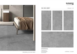 Traitement de surface mat 600x600mm, 600x1200mm, 800x800mm Carreaux de sol en porcelaine avec finition en sucre - Product Image 3