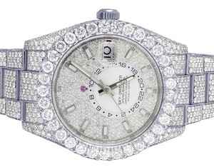 VVS Moissanite Diamond Totalmente helado Acero inoxidable Mecánico Automático Reloj de pulsera Hip Hop Moda de lujo al precio más bajo - Product Image 3