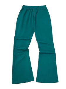 Conjunto de pantalones acampanados de algodón de rizo francés personalizados, pantalones de chándal holgados de pierna recta, estilo informal transpirable, logotipo de tamaño personalizado de Nurak - Product Image 2