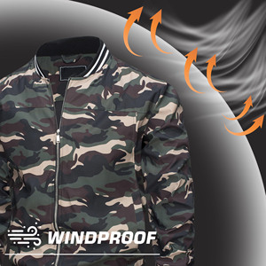 Streetwear de poche hiver imperméable brodé impression de logo personnalisé vente en gros de blouson bombardier hiver en satin pour hommes - Product Image 3
