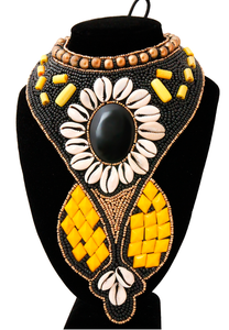 Vintage Embroidery <b>African</b> Boho Glass Beaded <b>Necklace</b> Handmade Women's Wedding Engagement Party Jewelry Gift - Product Image 6