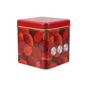 Boîte carrée en fer blanc de qualité alimentaire avec finition brillante |   Taille personnalisée disponible pour l'emballage de biscuits et de thé - Product Image 2