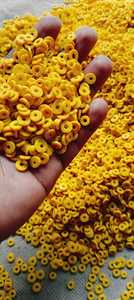 ลูกปัดแก้วสีเหลืองทรงกลมออกแบบได้ตามต้องการสำหรับนักออกแบบเครื่องประดับและจำหน่ายต่อในร้านลูกปัดเพื่อการตกแต่ง - Product Image 4