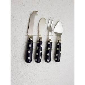 ชุดเครื่องใช้บนโต๊ะอาหารสแตนเลสพร้อมด้ามไม้ & เรซินชุด100เครื่องใช้บนโต๊ะอาหารสำหรับงานแต่งงานและงานเลี้ยงคริสต์มาสใน18/10 - Product Image 3