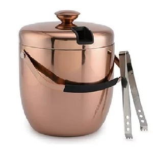 Premium Rose Gold PVD Coated Acero inoxidable Fancy Ice Bucket Multi Color Ice Bucket Estilo único Fancy Champagne Tub - Product Image 1