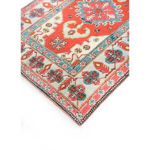 Alfombras de Lana Anudadas a Mano Nuray, Diseño Rectangular con Medallón Rojo Naranja y Patrones Abstractos para el Hogar, para Sala de Estar y Dormitorio, 9x12, Pae-1220 - Product Image 2