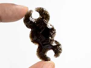 Obsidiana negra Doble Luna Cristal Briolette Suelto Facetado Piedra preciosa Colgante Media Luna Talla Luna Forma Piedra Encantos Curación - Product Image 5