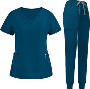 Vente en gros Ensembles uniformes médicaux Pantalon de jogging Coton Polyester Médecins Infirmières Costumes de jogging pour hôpitaux Logo personnalisé - Product Image 1