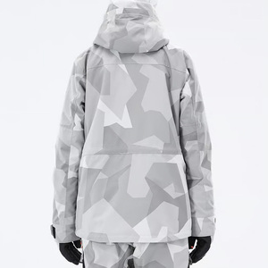 Veste de ski d'hiver pour femmes personnalisée avec logo coupe-vent en tissu imperméable OEM et options de marque de distributeur - Product Image 5