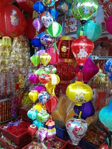 LLANTAS DE SEDA REDONDAS DE BAMBÚ HOI AN VIETNAMITA PARA FESTIVAL TRADICIONAL/VACACIONES TET/BODA - Product Image 2
