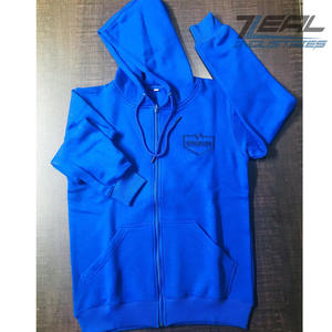 เสื้อฮู้ดผ้าโพลีเอสเตอร์และผ้าฝ้ายสำหรับผู้ชายและผู้หญิงเสื้อฮู้ดผ้าฟลีซสำหรับฝึกวิ่งจ๊อกกิ้งปักลายผ้าไหมสกรีน - Product Image 1