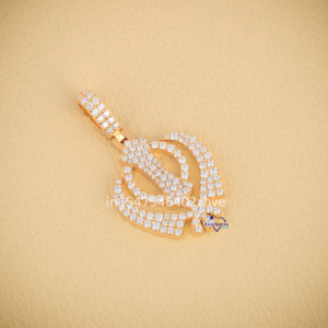 Personalizado más vendido 14 KT oro amarillo moissanita diamante VVS claridad fina joyería encantadora para cualquier ocasión - Product Image 2