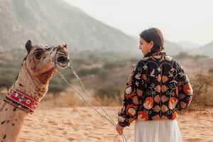 Chaqueta larga Suzani bordada a mano para mujer, Chaqueta larga de primavera, bohemio, bohemio, gitano, Crewel, Festival, informal, Vintage, de algodón, especial - Product Image 4