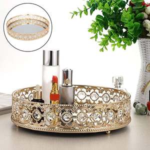 Elegant <b>Mirror</b> Metal <b>Tray</b> for Home Decor Serving Dining Parties Snacks and Kitchen Use <b>with</b> Durable Design for Everyday Styles - Product Image 3