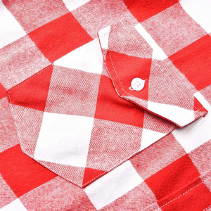 Chemise en flanelle unie à boutons pour homme, best-seller, grande taille, respirante, écologique, infroissable, teinte et imprimée pour le printemps - Product Image 4