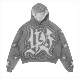 Conjuntos Deportivos Personalizados de Moda Urbana para Hombre 2025, Chándales con Bordado y Parches Desgastados para Hombre y Mujer - Product Image 6