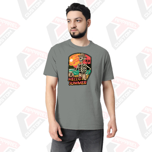 เสื้อยืดผ้าเดนิมผ้าบาติกหรือผ้าริ้วสำหรับผู้ชายนุ่มสบายเป็นพิเศษเป็นมิตรกับสิ่งแวดล้อม - Product Image 4