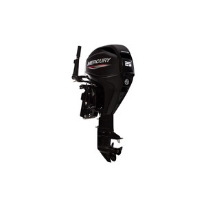 Motor fueraborda Mercury 25hp EFI de 4 tiempos, nuevo modelo 25ELHPT, refrigerado por agua, sistema de arranque manual, combustible de gasolina, eje largo de 20 pulgadas, con timón. - Product Image 1