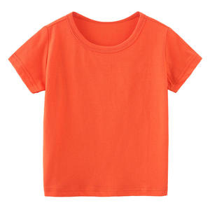 เสื้อยืดคอกลมธรรมดาผ้าฝ้าย100% 2025สำหรับเด็กหัดเดินซักได้แบบลำลองฤดูร้อน - Product Image 3