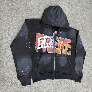 Diseño personalizado Corte perfecto Sudadera con cremallera más demandada Sólido 100% Algodón Transpirable Ecológico Unisex Sudaderas con capucha - Product Image 4