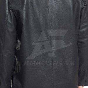 Veste d'hiver moderne avec intérieur doux et confortable pour hommes élégants, veste en cuir, mode quotidienne - Product Image 2