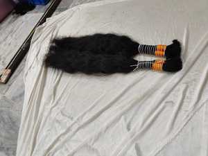 Paquetes de cabello de visón alineado con cutícula larga de 30-34 pulgadas Cabello trenzado de onda recta virgen India Cabello a granel con envío directo - Product Image 2