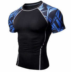 Chemise de compression BJJ unisexe à manches courtes avec impression personnalisée Rash Guard Technologie OEM pour hommes et adultes Vêtements MMA - Product Image 2