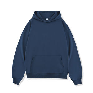 Nouveau sweat à capuche unisexe pour hommes avec une couleur à séchage rapide pure et solide épaissir un design surdimensionné - Product Image 1