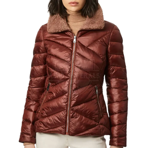 Chaqueta Acolchada de Alta Calidad para Mujer, Nueva Moda, Impermeable, Estilo Burbuja, Liso Teñido, Relleno de Algodón, Transpirable - Product Image 1