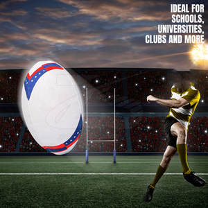 Pelota de Rugby con logotipo personalizado y diseño de último diseño al mejor precio, tamaño estándar, pelota de Rugby al por mayor - Product Image 6