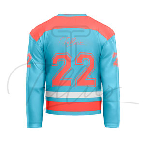 Jersey de Hockey sobre Hielo Personalizado de Alta Calidad para Hombre con Impresión Profesional, 100% Poliéster Transpirable de Secado Rápido, Logotipo Frontal - Product Image 2