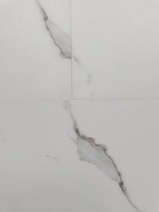 कारखाने की कीमत 22Mil सफेद संगमरमर लग लग रहा है 5 मिमी वाटरप्रूफ एंटी-स्लिप सादे होटल का उपयोग इनडोर क्लिक करें कठोर कोर विनाइल टाइल - Product Image 4