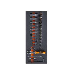 BETA 26-Piece Soft Foam Tray with <b>Ratchets</b> and 1/4'' Inch <b>Sockets</b> - Product Image 1
