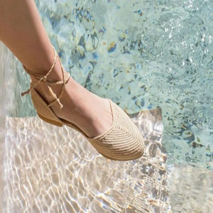 Vente en gros de pantoufles et sandales marocaines faites à la main en raphia, chaussures tissées écologiques pour femmes et hommes, commande en gros, fournisseur direct - Product Image 4