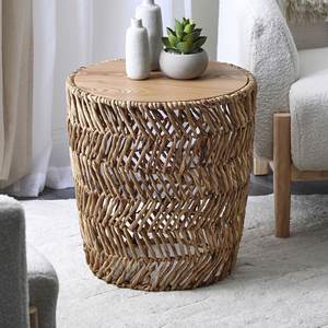 Mesa redonda pequeña para café, té, libros, mesas de lectura, decoración para restaurante, hecha a mano, muebles ecológicos - Product Image 6