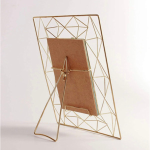 Latest Handmade Modern Eco-Friendly Durable Wire Design Metal/<b>Glass</b> Desktop Photo <b>Frame</b> with Stand Colorful Customized Sizes - Product Image 5