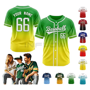 Sublimación de camisetas de béisbol personalizadas de alta calidad, bordado disponible - Product Image 2